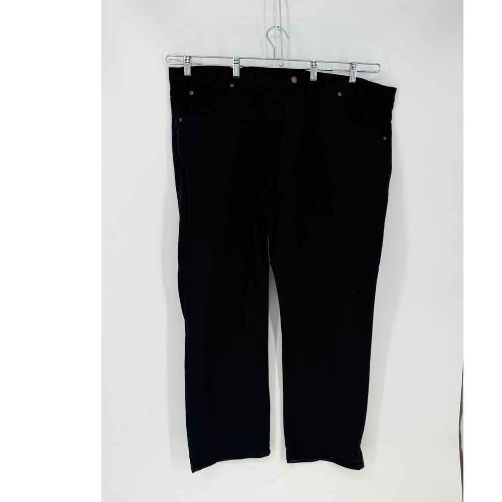 Long Haul Jeans Mens 50x30 Black Stretch Denim Workwear Utility Gorpcore Rugged